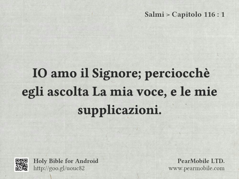 Salmi, Capitolo 116:1
